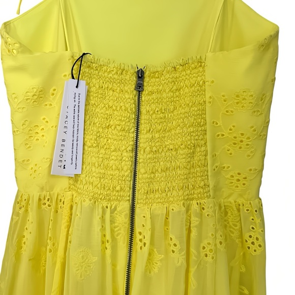 Alice + Olivia Juniper Tie Strap Maxi Dress – Lemon Size 2 NWT $695 Tag - Picture 6 of 10
